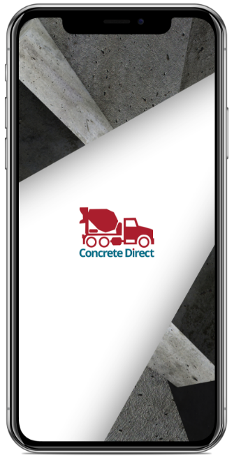 ConcreteDirect mobile app showing delivery information